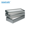 Ean-Link High Efficiency H13/H14/U15/U16 Glass Fiber Filter Mini-Pleat HEPA Filter for Food Cleanroom